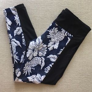 Seafolly Water Workout Tights pineapple hibiscus